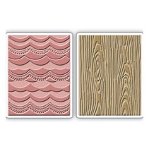2 embossing folders, 2PK, 15.56cm x 11.11cm