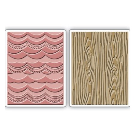 Sizzix 2 carpetas de grabación en relieve, 2PK, 15.56cm x 11.11cm