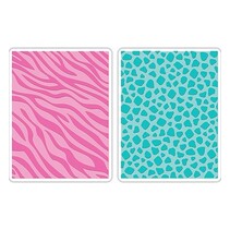 Tim Wood, 2 embossing folders, 2PK, 15.56cm x 11.11cm