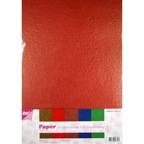 Paper Blossom Papierset, 5 x 2 feuilles (A4) couleur chaude