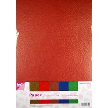 Paper Blossom Papierset, 5 x 2 vel (A4) warme kleur
