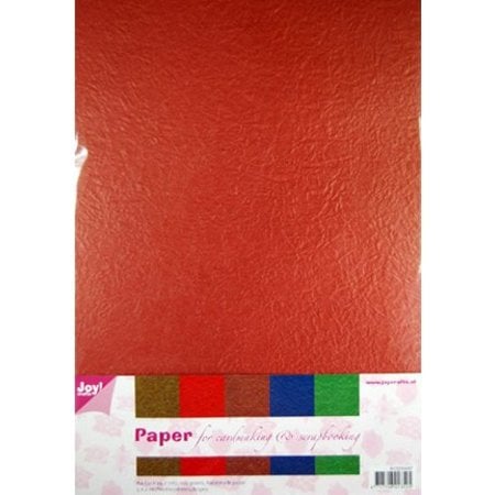 DESIGNER BLÖCKE  / DESIGNER PAPER Papel Flor Papierset, 5 x 2 hojas (A4) de color cálido