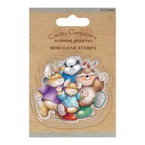 75 x 75mm Mini Clear stamps - Country Companions