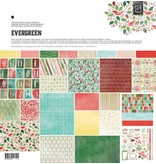 DESIGNER BLÖCKE  / DESIGNER PAPER Blocco Designers, Basic Grey - Evergreen - Collezione Confezione