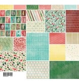 DESIGNER BLÖCKE  / DESIGNER PAPER Bloque Diseñadores, Basic Grey - Evergreen - Pack Collection