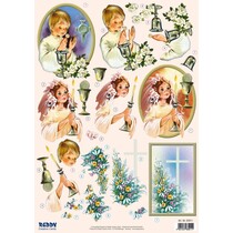 3D-Stanzbogen Kommunion, Konfirmation