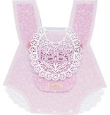 Tattered Lace Corte e estampagem stencils, bib bebê Lace esfarrapada