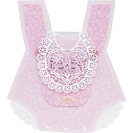 Tattered Lace Stanz- und Prägeschablonen,Tattered Lace Baby latz