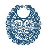 Tattered Lace Corte e estampagem stencils, bib bebê Lace esfarrapada