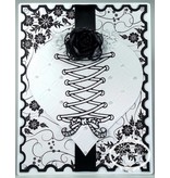 Tattered Lace Corte y estampado en relieve plantillas, hecho andrajos Todo atado para arriba