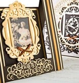 TONIC Tonic, stansing og preging sjablonger TOPPER THE SET + Tekst HAPPY BIRTHDAY