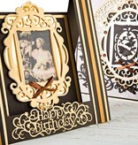 TONIC Tonic, Stanz- und Prägeschablonen,TOPPER DIE SET + Text HAPPY BIRTHDAY