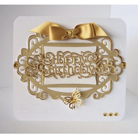 TONIC Tonic, Stanz- und Prägeschablonen,TOPPER DIE SET + Text HAPPY BIRTHDAY