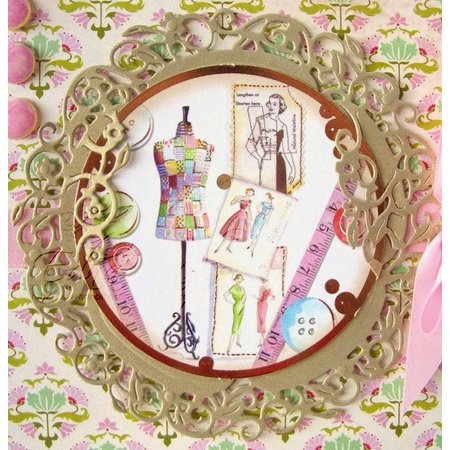 TONIC Tonic, stampaggio e goffratura stencil TOPPER DEL SET + Testo BUON COMPLEANNO