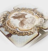 TONIC Tonic, stampaggio e goffratura stencil TOPPER DEL SET + Testo BUON COMPLEANNO