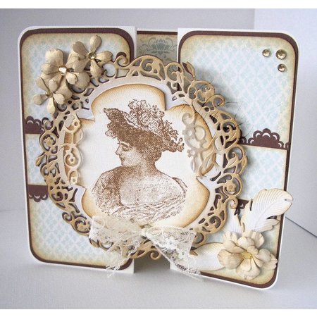 TONIC Tonic, stampaggio e goffratura stencil TOPPER DEL SET + Testo BUON COMPLEANNO