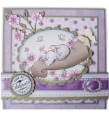 Wild Rose Studio`s A7 stamp set Bella Sleeping