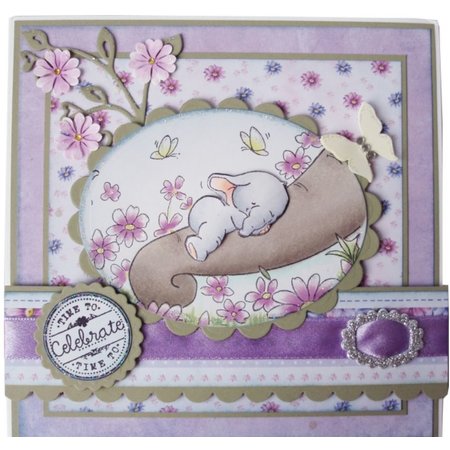 Wild Rose Studio`s A7 estampille figurant Bella couchage