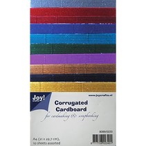 El cartón ondulado en grandes colores