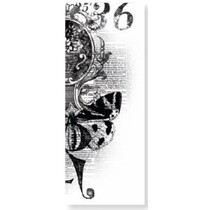 Clear stamps Kaiser Craft, nostalgic design with butterfly