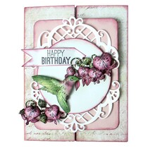 Rubber Stamp, 3 motifs Romantique Wings