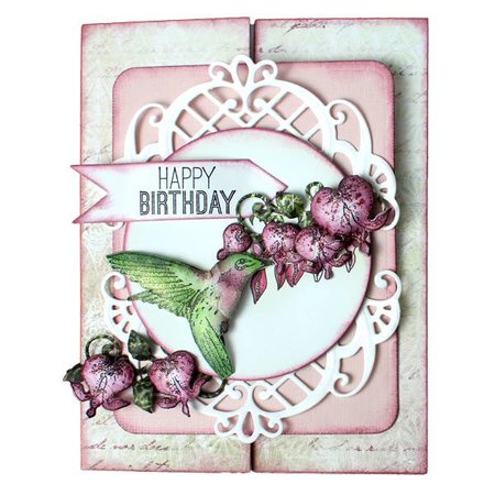 Heartfelt Creations aus USA Rubber Stempel, 3 Motive, Romantique Wings