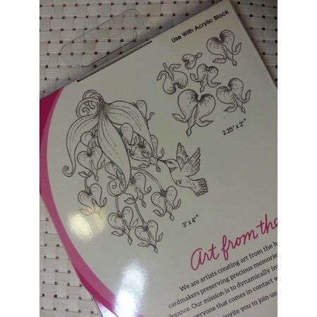 Heartfelt Creations aus USA Rubber Stempel, 3 Motive, Romantique Wings
