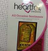 Heartfelt Creations aus USA sellos de goma, 4 motivos, Diario etiquetas de texto para todas las ocasiones