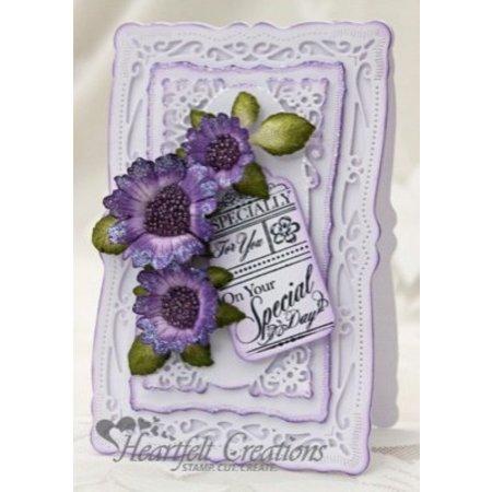 Heartfelt Creations aus USA sellos de goma, 4 motivos, Diario etiquetas de texto para todas las ocasiones