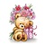 Wild Rose Studio`s A7 Stamp Set Teddy com presente