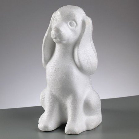 Objekten zum Dekorieren / objects for decorating Styrofoam shape, Dog, 240 mm,