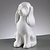Objekten zum Dekorieren / objects for decorating Styrofoam form, Hund, 240 mm,