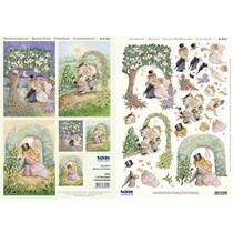 3D-Stanzbogenset, Brautpaare Bärchen, Katzen