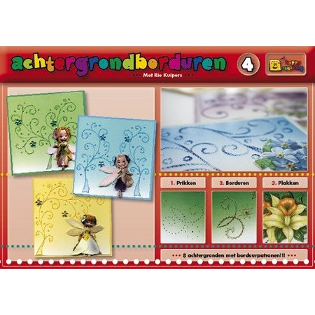 Bücher und CD / Magazines Een boek met 16 kleuren van de achtergrond met borduren!