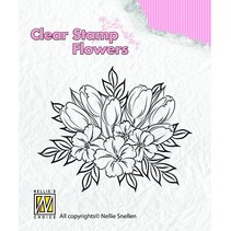 Transparent Stempel, Blumen