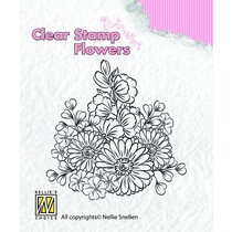 Klare frimerker, blomster