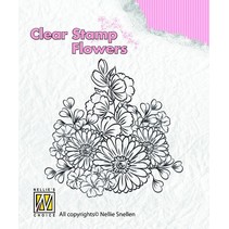 Clear stamps, fleurs