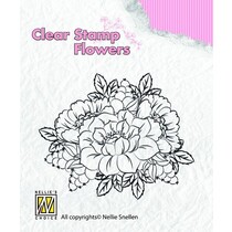 Klare frimerker, blomster