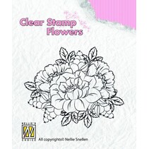 Clear stamps, fleurs