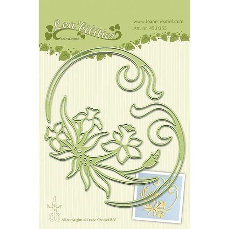 Leane Creatief - Lea'bilities Lea'bilitie® Narcissus & Swirls embossing and cutting template