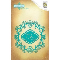 Vintasia embossing and cutting mat, multi-template, hearts and frame