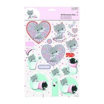 A4 Decoupage Pack - Lille Meow - Venner