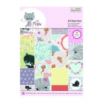 A5 Paper Block mit 42 Seite, Little Meow