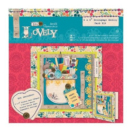 Docrafts / Papermania / Urban Medley Decoupage Card Kit - Sy Lovely