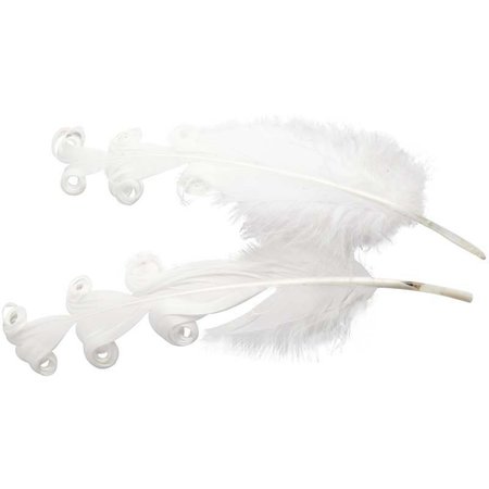 Embellishments / Verzierungen Duck feathers curled,