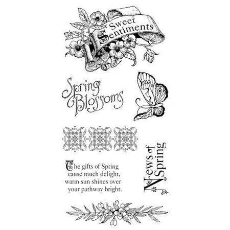 Graphic 45 Rubber Stamp, Sweet Sentiments