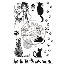 Clear stamps, doux Kitty