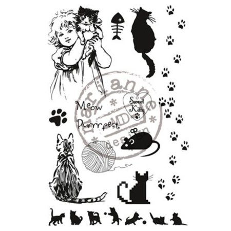 Marianne Design Clear stamps, sweet Kitty