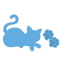 Embossing and cutting mat, cat