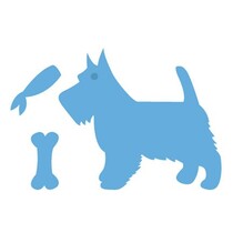 Embossing and cutting mat, dog